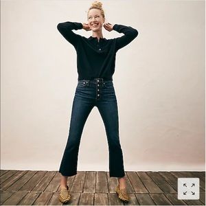 9” denim crop jeans